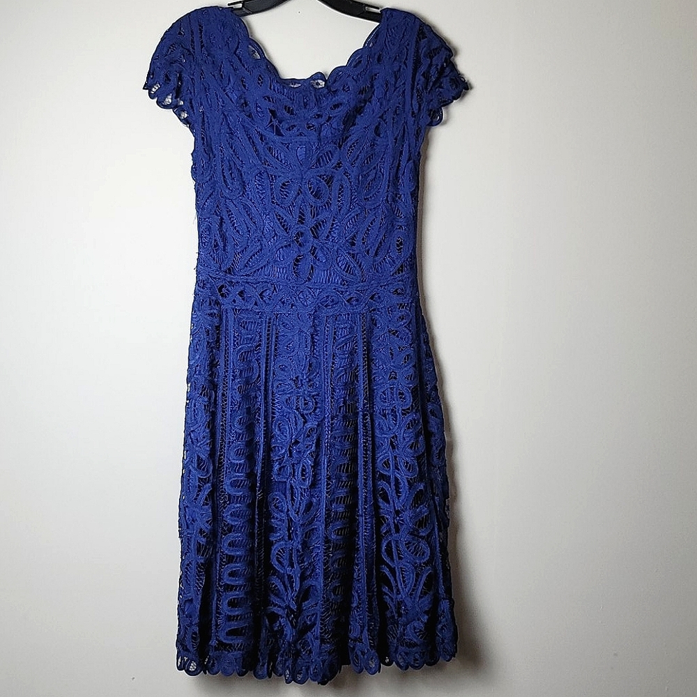 Luxe Lace blue dress- Size S